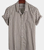 Casual Cotton Check Shirt for Men