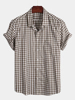 Casual Cotton Check Shirt for Men