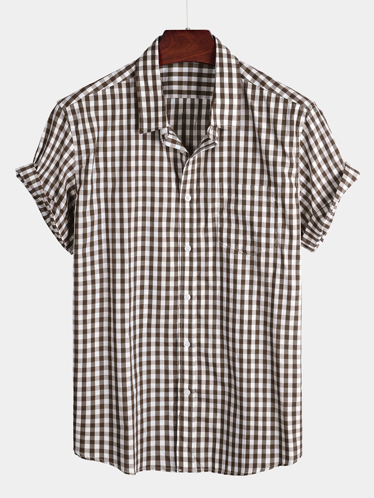 Casual Cotton Check Shirt for Men
