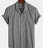 Casual Cotton Check Shirt for Men