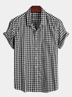 Casual Cotton Check Shirt for Men