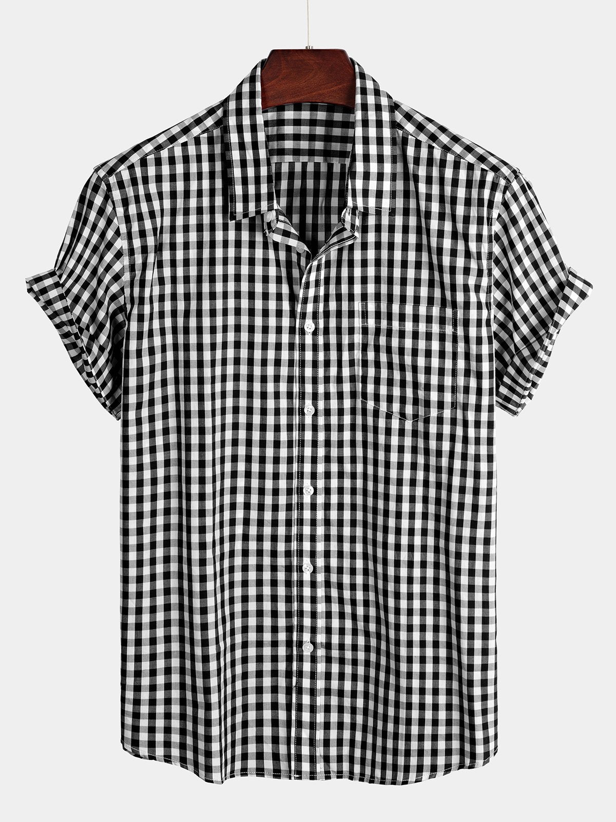 Casual Cotton Check Shirt for Men